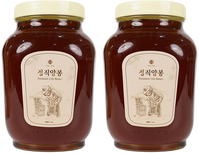 정직양봉 시그니처 밤꿀 사양벌꿀, 2개, 2.4kg