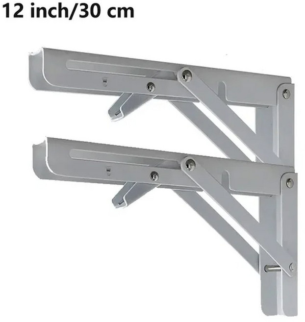 8/10/12/14/16/18/20Inch 2pcs 삼각형 접이식 각도 브래킷 지원 조정 가능한 벽걸이 형 벤치 테이블 선반