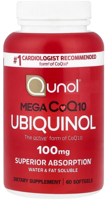 큐놀 메가 코엔자임 Q10 유비퀴놀 100mg 60정 코큐텐 coq10 ubiquinol - 쿠팡
