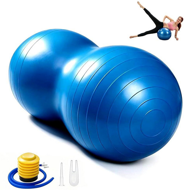 Lizbin Peanut Ball Exercise Ball for Labor Birthing Anti Burst Yoga Ball Gym Quality Fitness Bal, Lizbin Peanut Ball, Exercise B