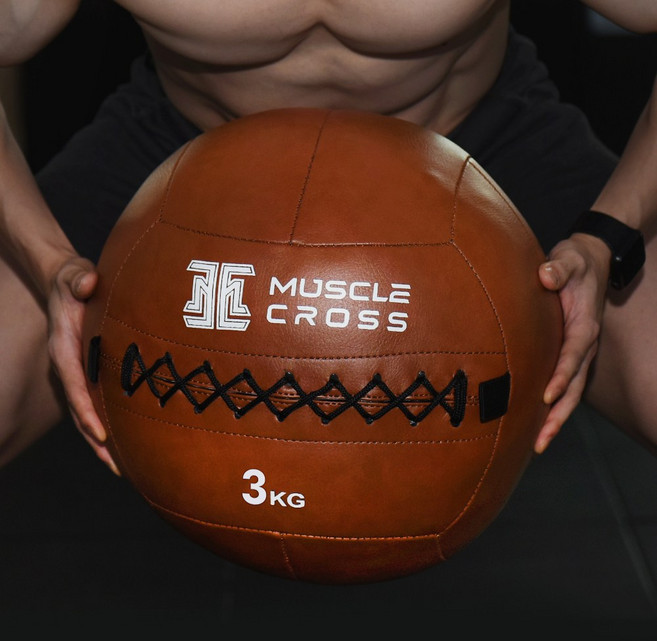 머슬크로스 월볼 소프트 메디신볼 웨이트 메디슨 슬램볼, 3kg, 1개