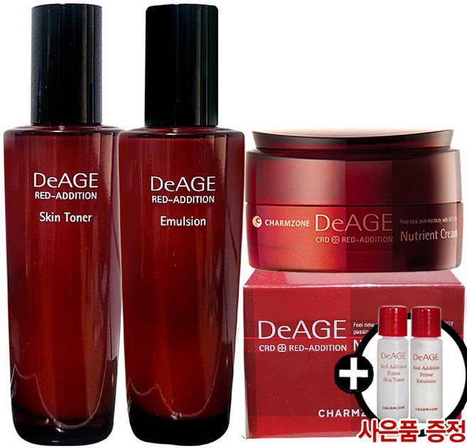 참존 디에이지 레드애디션 스킨 120ml+로션 120ml+크림 50ml 3종, 1세트