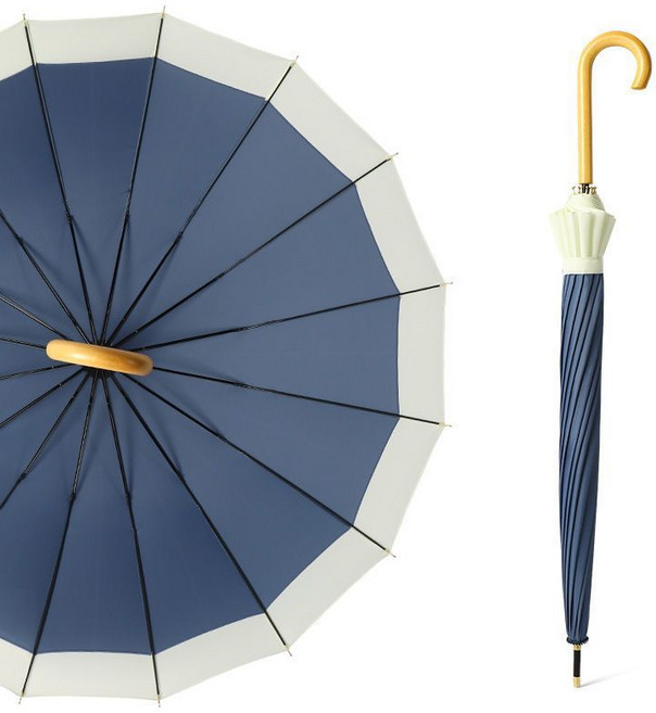 그로스컴퍼니 장우산 투톤 대형 튼튼한 접이식 여성 우산