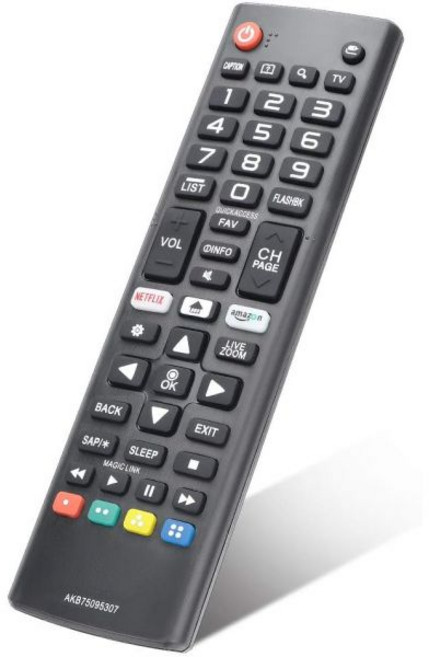 모든 온 로쿠 스마트 TV에 호환되는 Gvirtue 교체 리모컨 24인치 32인치 40인치 43인치 50인치 55인치 65인치 70인치 TV 넷플릭스 훌루 부두 버튼 지원, for LG TV