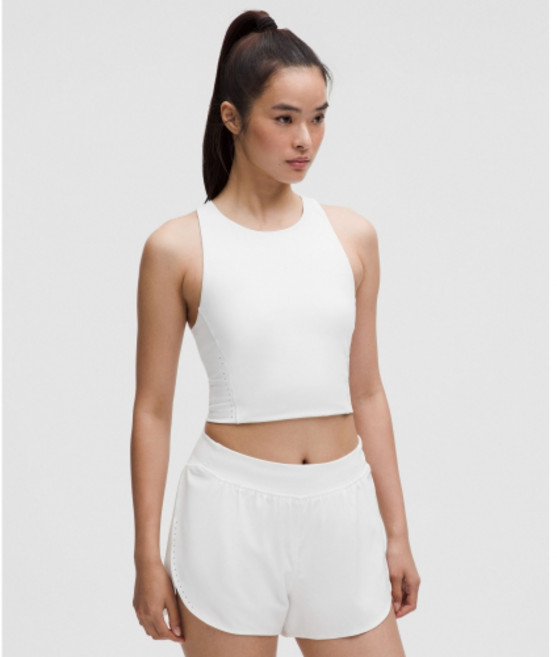 룰루레몬 LULULEMON 스위프트 스피드 크롭 탱크탑 WHT LW1EUDS-0002 158349