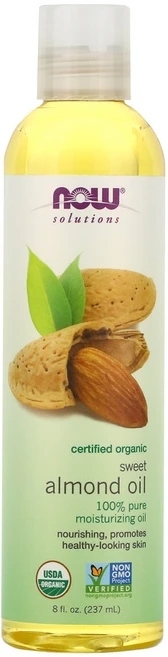 NOW Foods 솔루션 유기농 인증 스위트 아몬드 오일 237ml(8fl oz) 1팩, 237ml, 1개 - 쿠팡