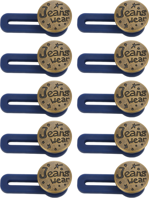 10개입 바지 허리 늘리기 매직 요술 단추, 10개, 05. 브론즈진웨어(326)