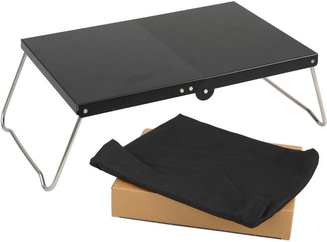 경량 휴대용 원터치 알루미늄 테이블, 블랙