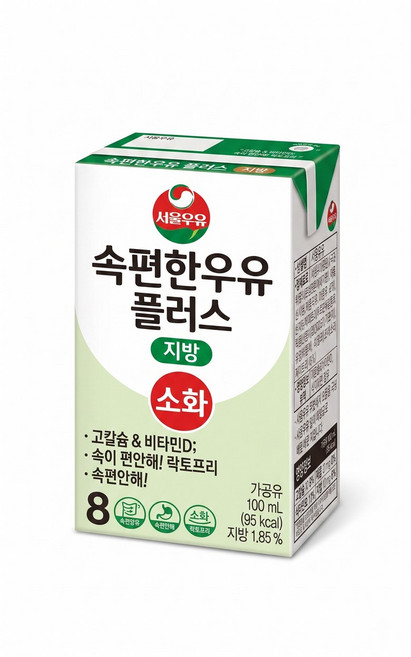 서울우유 속편한저지방 멸균 190ml x 24개입 1박스 장이편안한 저지방우유, 24개