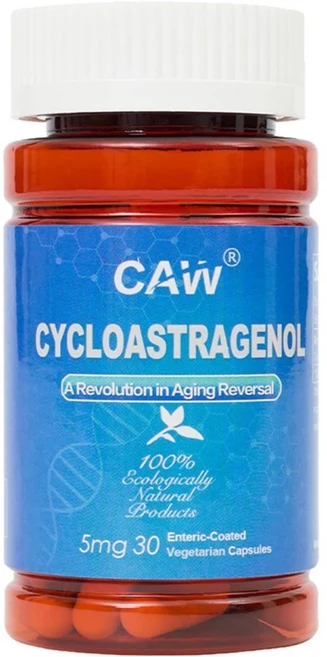 CAW 텔로미어 길이 하이퍼흡수 사이클로아스트라제놀 노화 방지 텔로머라제 활성화 DNA 건강 력 증진 5mg, 1개, 30정 - 쿠팡