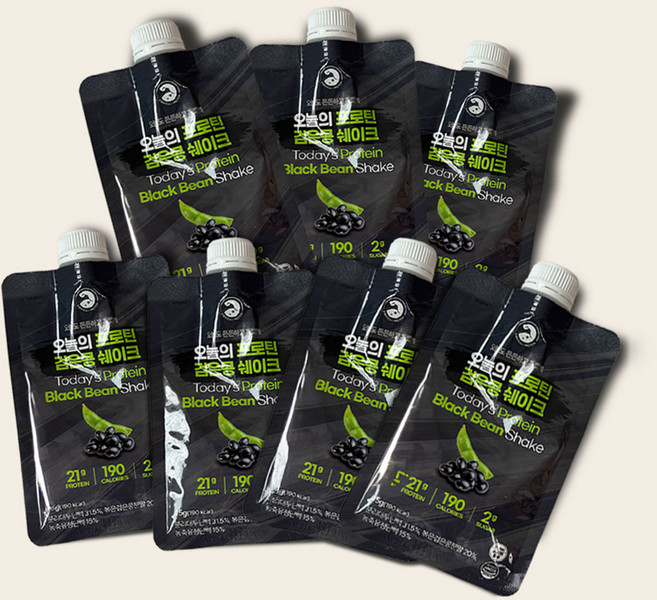 [심박] 오늘의 프로틴 검은콩 쉐이크 건강하고 맛있는 한끼 대용, 7개, 45g
