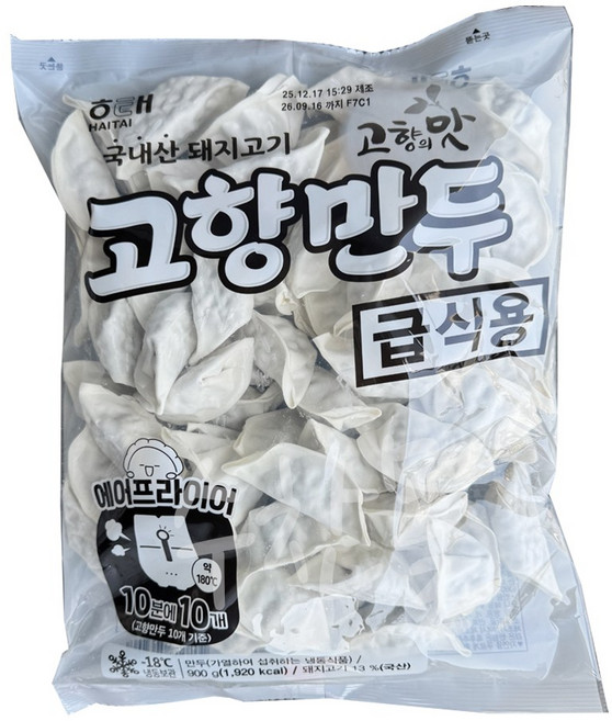 만두 해태 고향 900g, 1개