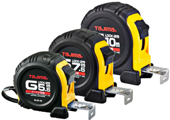 타지마 줄자 GL25-55BL GL25-75BL 5.5M 7.5M 2종, GL25-75BL (7.5Mx25mm), 1개