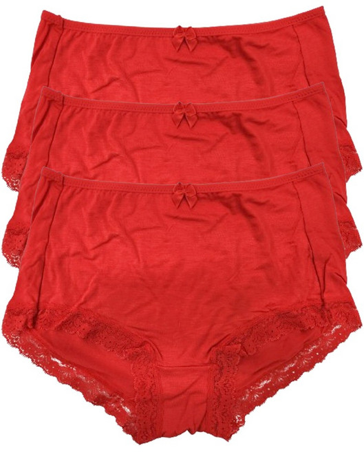 이너라인 빅사이즈 텐실 레이스 맥시 여성팬티 3P