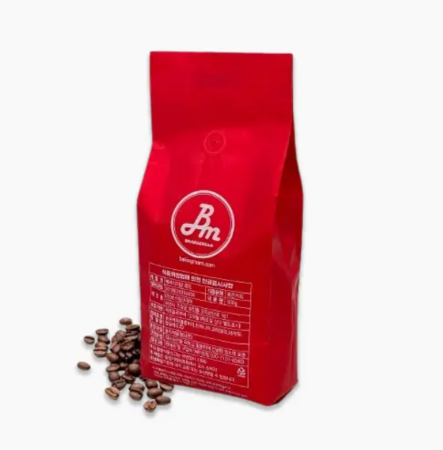 카페유로/BM베버리지맘 커피 원두 레드, 1개, 500g