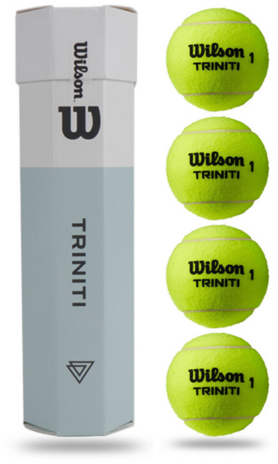 윌슨 테니스공 트리니티볼 4개입 WRT115200 친환경 시합구
