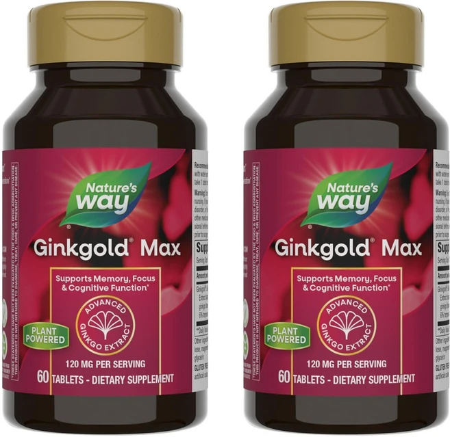 네이쳐스웨이 징크골드 맥스 120mg 타블렛, 60정, 2개 - 쿠팡