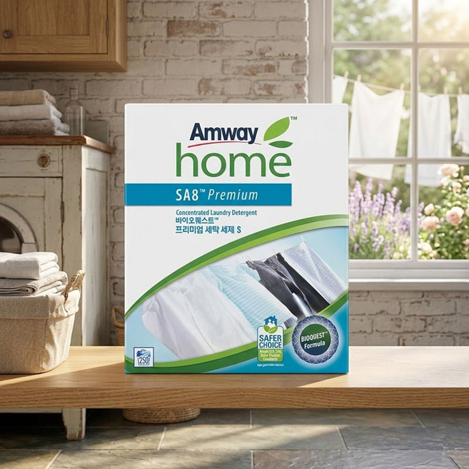 암웨이 SA8 바이오퀘스트 프리미엄 농축 분말세탁세제 본품, 3kg, 1박스