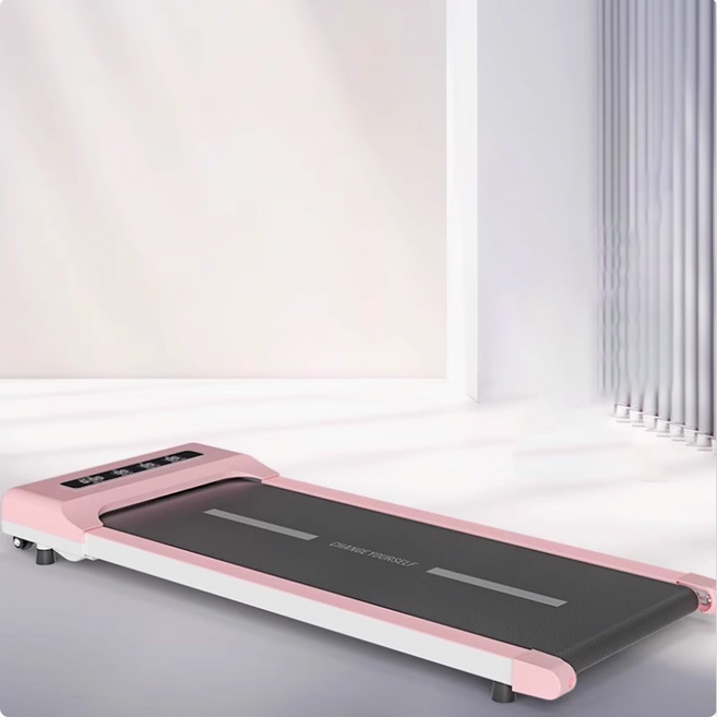 접이식 트레드밀 저소음 런닝머신 피트니스 워킹머신 홈트, 기본, 핑크