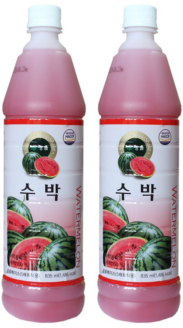 청솔 수박 원액 835ml / 음료베이스, 2개