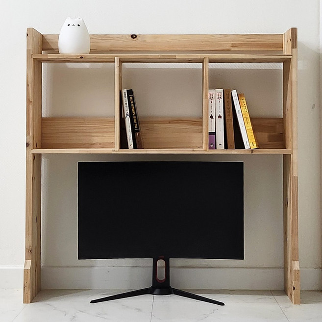 모든공방 원목 DIY 다용도 책상선반 2단 1000 책꽂이 수납장, 1개