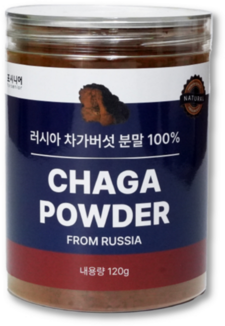 러시아 시베리아 차가버섯 분말 100%, 1개, 120g