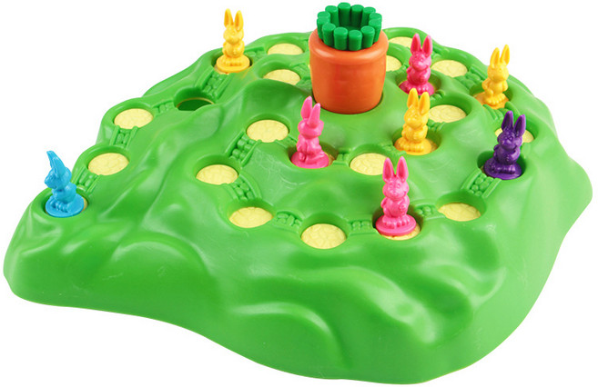 Venturing Bunny 兔子陷阱桌遊 派對互動遊戲, 1個, Multicolor