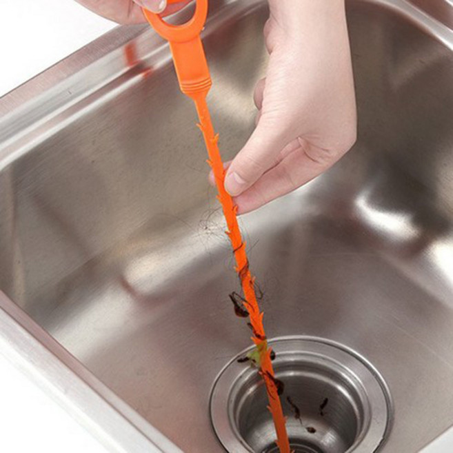 배수구 청소 크리너 후크 세면대청소솔 머리카락 제거후크 배수구청소기, No.01 배수구 청소 크리너 후크, 1개