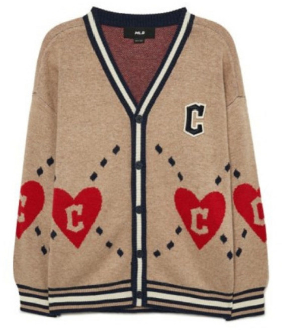 [MLB] 키즈 하트 빅포인트 가디건 상의 A5 7AKCH0234 45CAL 50BKS