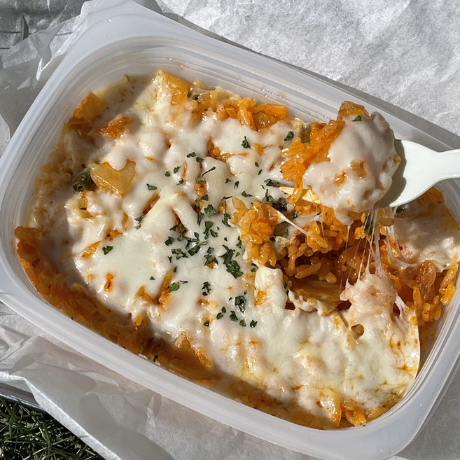 푸디오 냉동 치즈김치볶음밥 전자레인지 간편조리, 2개, 270g