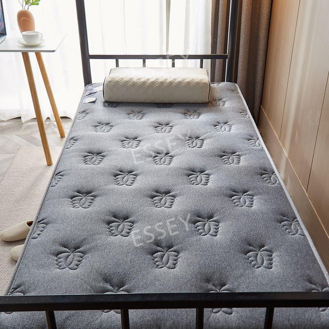 1인 매트릭스 라텍스 메모리폼 침대 매트, 100 x 190, 라텍스 매트리스-나비 그레이 6cm