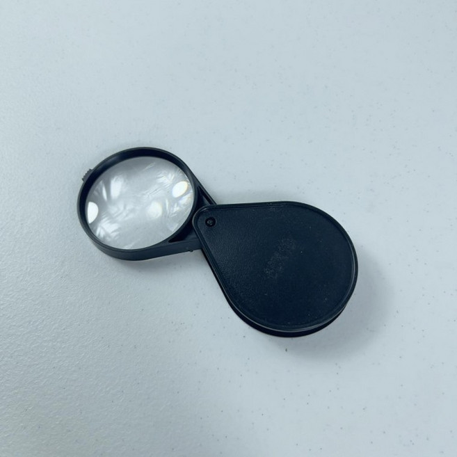 돋보기 4배 확대 가벼운 확대경 휴대용 노안 독서용 관찰용, 1개