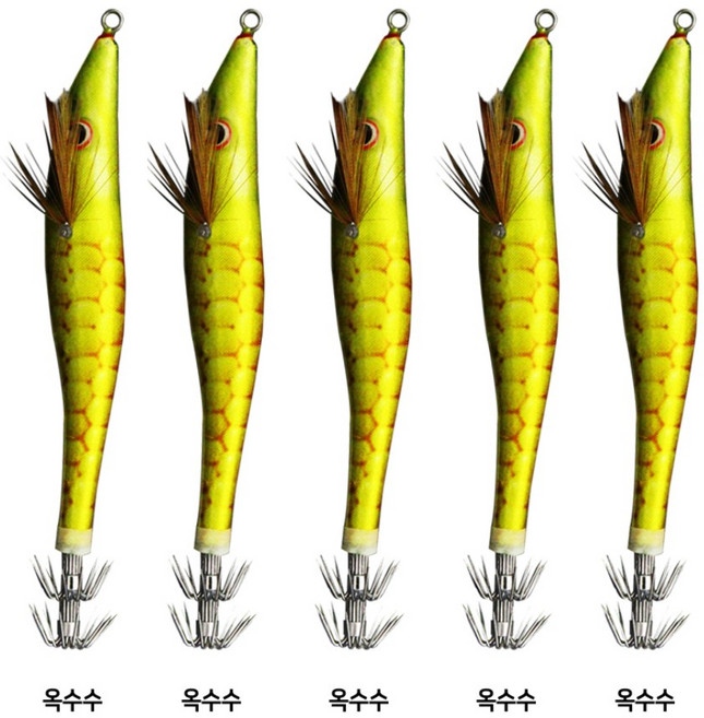 한치가 좋아하는 한치 이카메탈, 5개, 옥수수