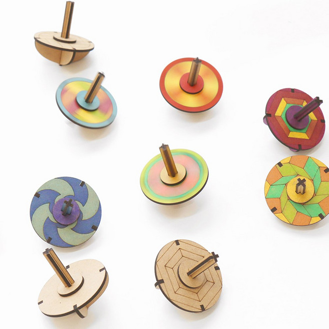 (MI) 민화 나무팽이 만들기, 단청팽이B, 1개