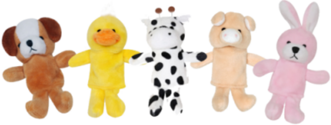 월드토이 손가락인형-가축 5종 인형극, 1개