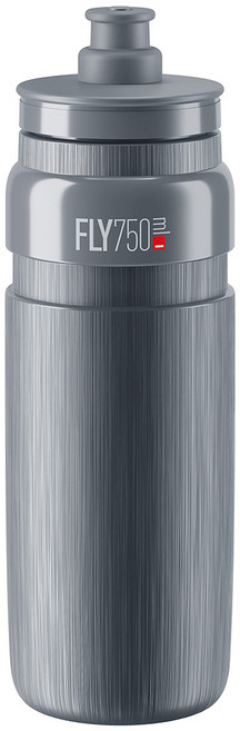 엘리트 플라이 텍스 자전거 물통, 그레이, 750ml, 1개