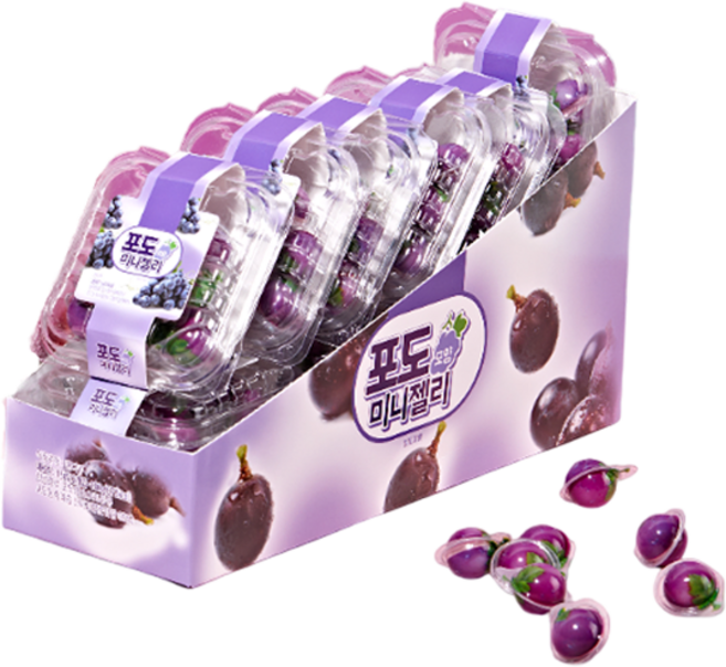 포도 모양 미니 젤리 12개입, 1개, 180g
