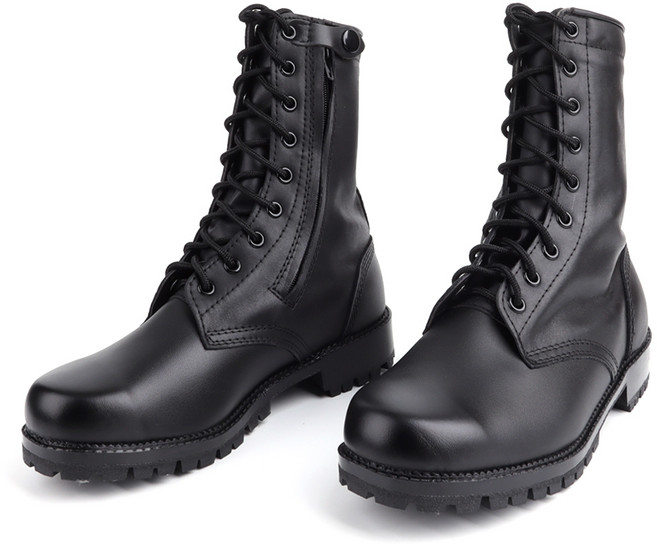 SM 국산 산악창 가죽 워커 긴목 지퍼 장교 워커 부츠