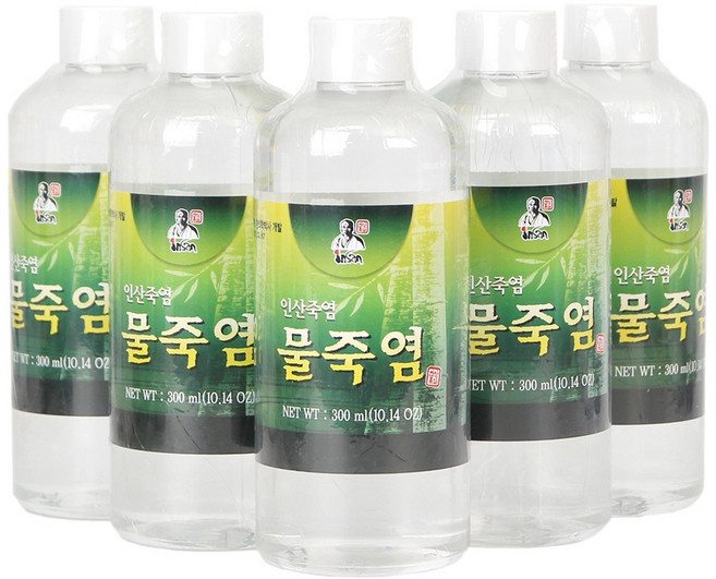 인산물죽염 300mlx5개 죽염 25% 정제수 75%, 5개, 300ml