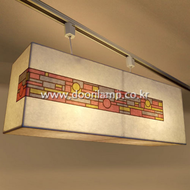 한지등 대형팬던트 전통한지등 조명 인테리어 두리한지공방, 직사각대형팬던트(12)