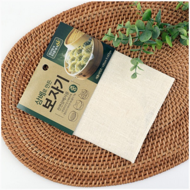 국산 천연 삼베보자기 (중) 35 x 37cm 만두 찜요리 장독대덮개, 1개