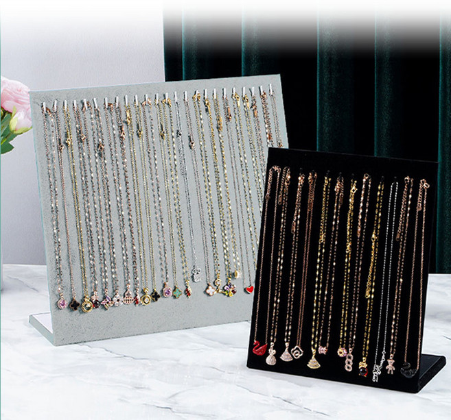 OnlyHappy L형 목걸이 스탠드 진열대