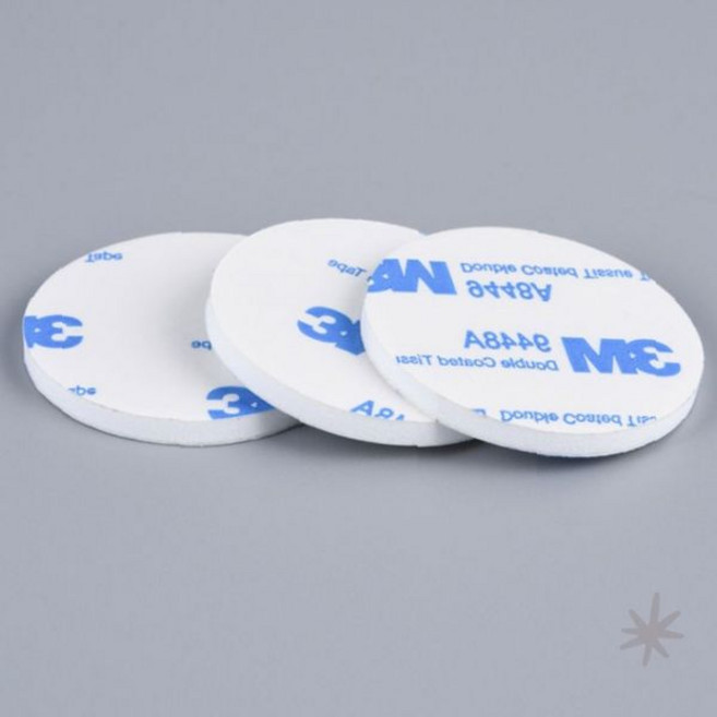 원형 양면테이프 15mm 10p 아크릴폼 접착테이프 투명 강력 부착 접착용품 홈인테리어 사무용품 고정용, 1개