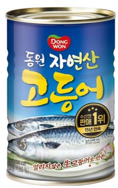 동원 자연산 고등어 통조림, 400g, 1개