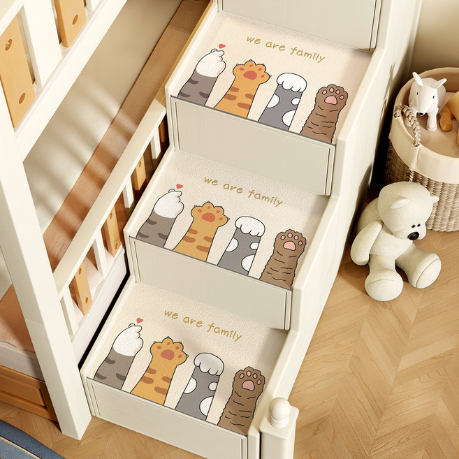 경자네상점 아기계단매트 계단 매트 계단매트, 1개, 황소의 불 고양이
