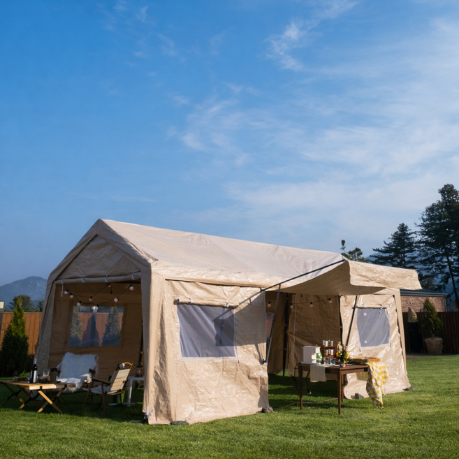 심플앤 대형 차량용 캐노피 행사용 천막 간이 주차장 3x6