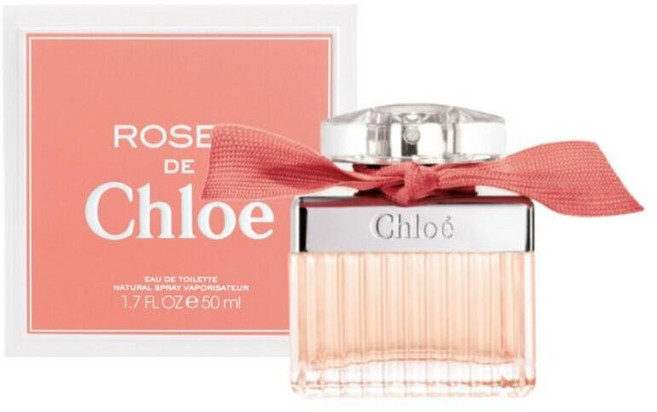 끌로에 로즈 드 우먼 오 드 뚜왈렛 로즈향 +쇼퍼 백, 1개, 75ml