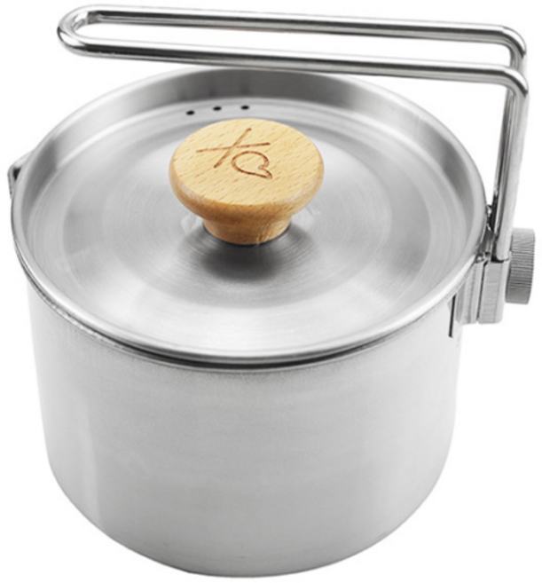 솔로캠핑 스텐 코펠 1인용 백패킹 휴대용 냄비, 단품