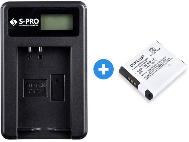 캐논 NB-11L(H) LCD 충전기+배터리 IXUS 175 160 145, 1개