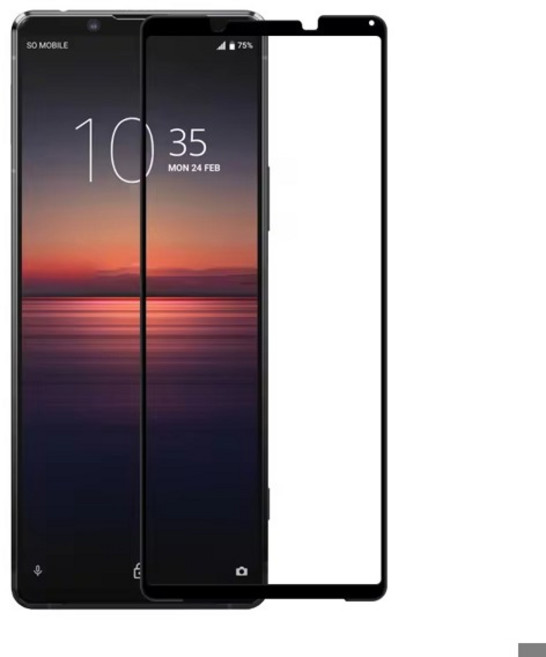 소니 Xperia 1 5 10 II IV 용 2개 강화 유리 2 Lite I V 검정색 엣지 화면 보호기, 01 번들 20, 01 Black Glass, 16 Xperia 1 V